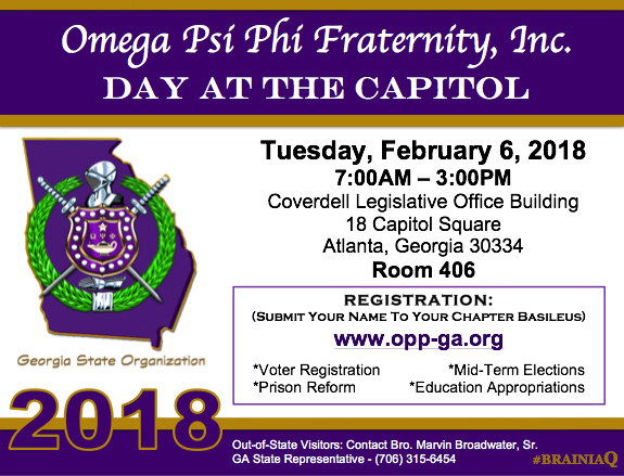 REGISTER TODAY: 2018 Omega Day at the State Capitol